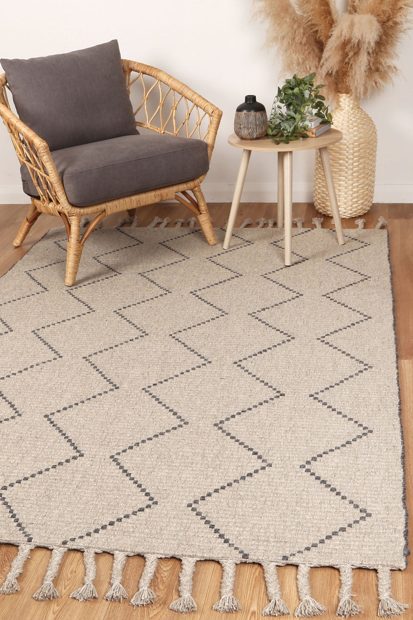 Goa Wool Blend Ash Rug
