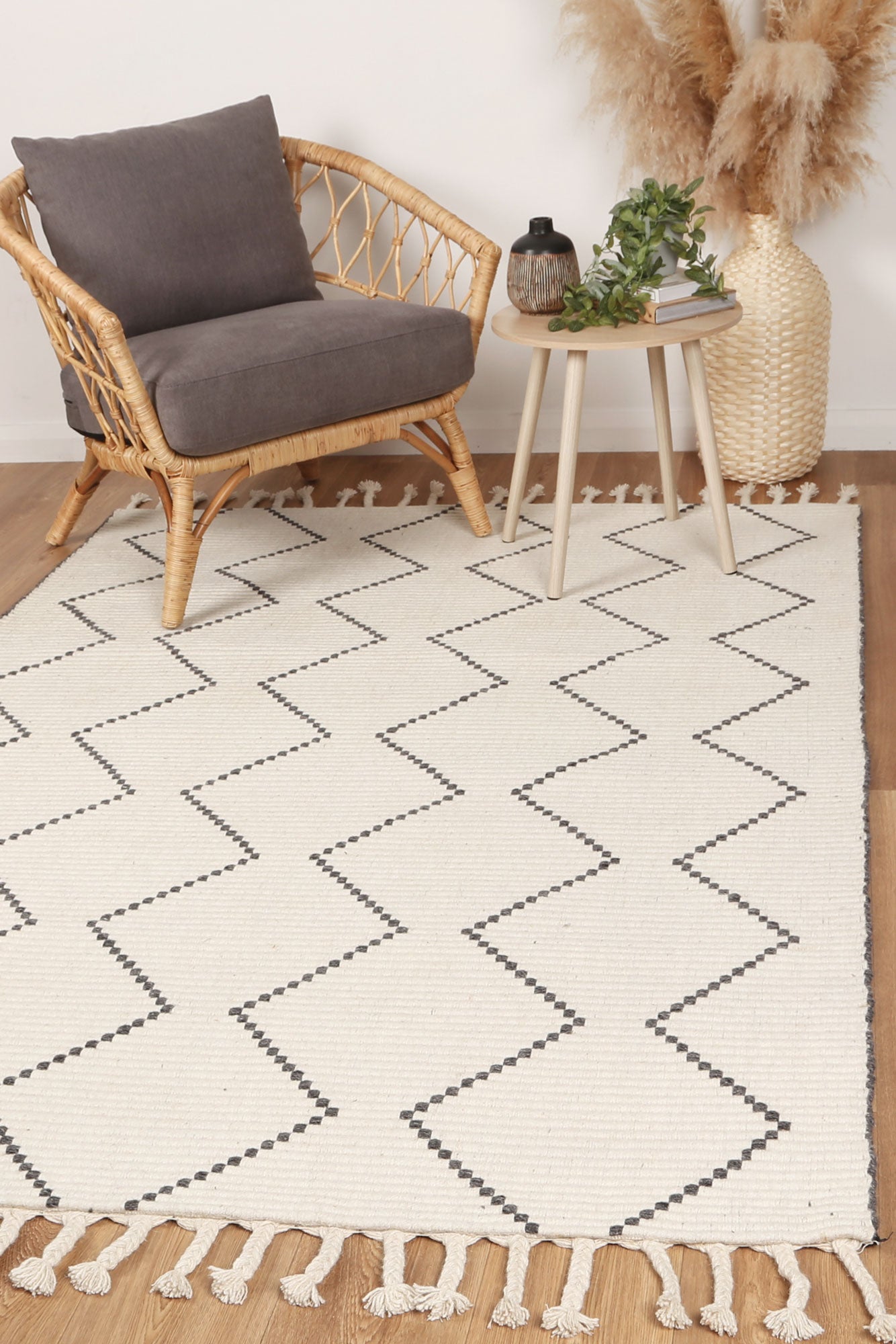 Goa Wool Blend Cream Rug