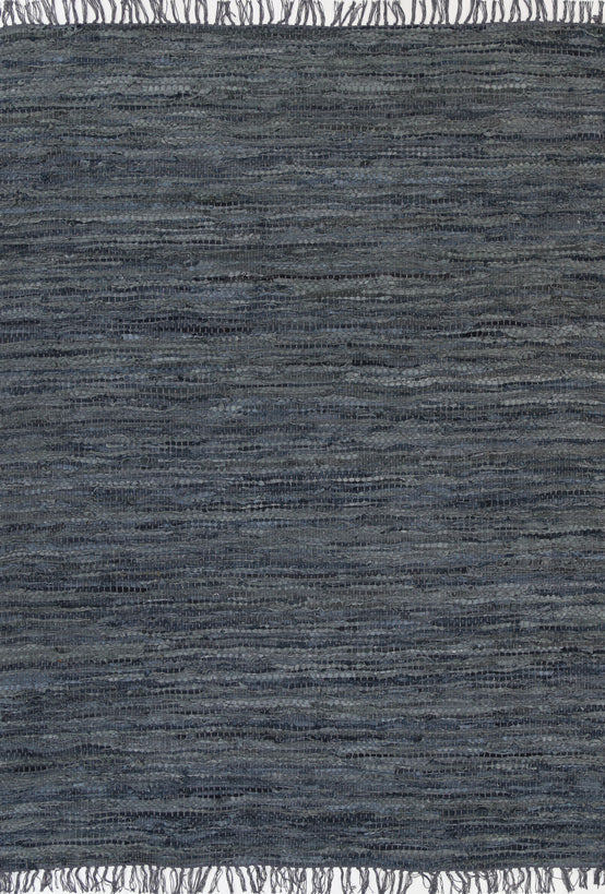 Gypsy Grey Leather Chindi Rug – Lifestyle Rugs