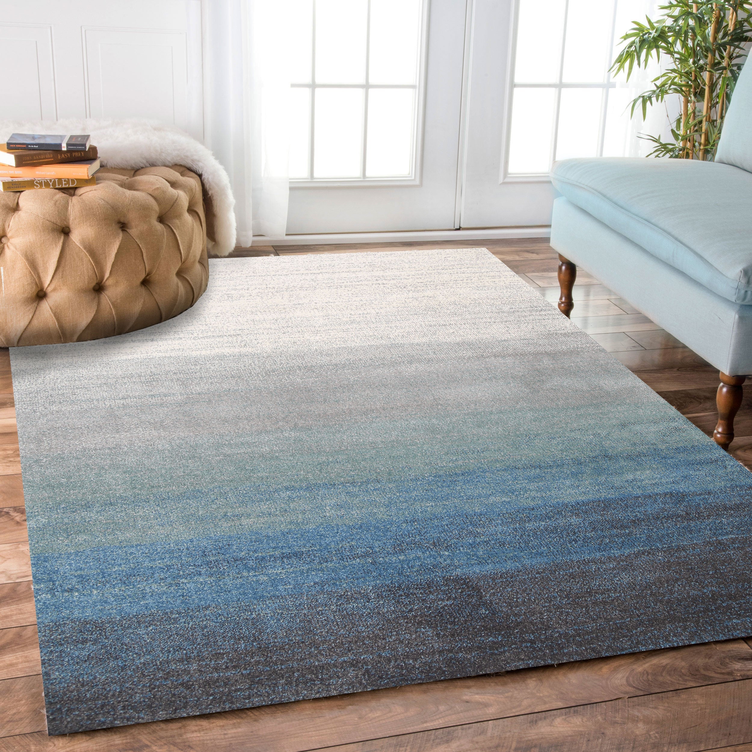Matisse Aqua Blue Ombre Rug – Lifestyle Rugs