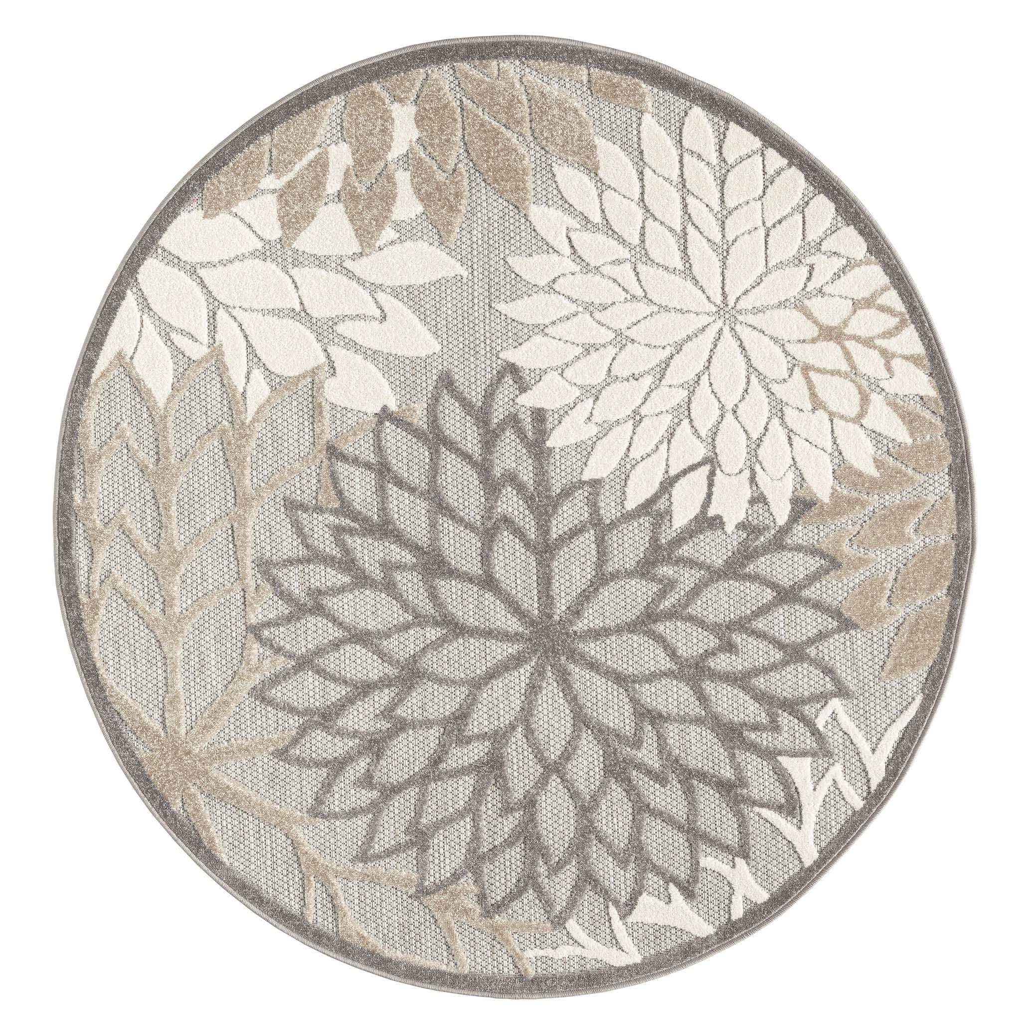 Mocka Round Rug Monaco 1210 Natural Round – Lifestyle Rugs
